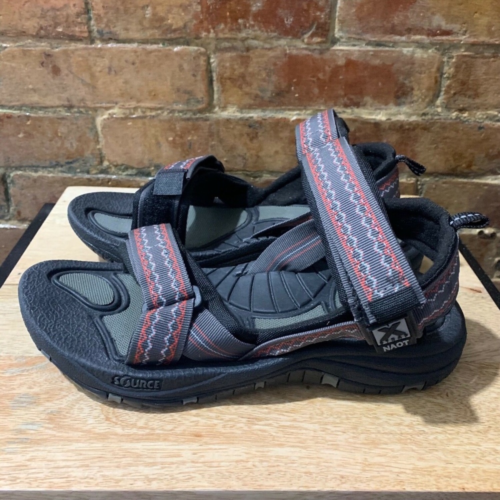 NEW! NAOT Source Harbor Hiking Sandal Gray Aztec Polypropylene Men's Size 40
